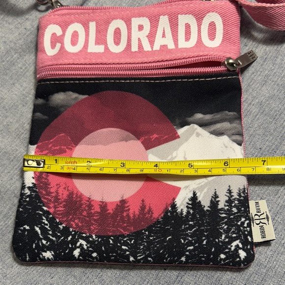 Robin Ruth Pink and Black Colorado Crossbody Bag NWOT - Picture 8 of 8